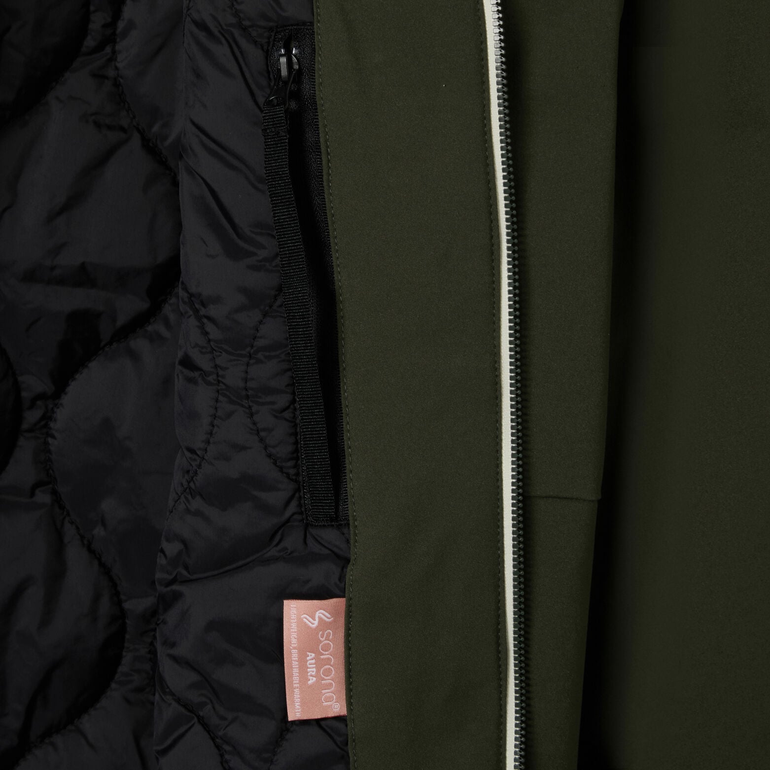 Blouson &agrave; capuche zipp&eacute;