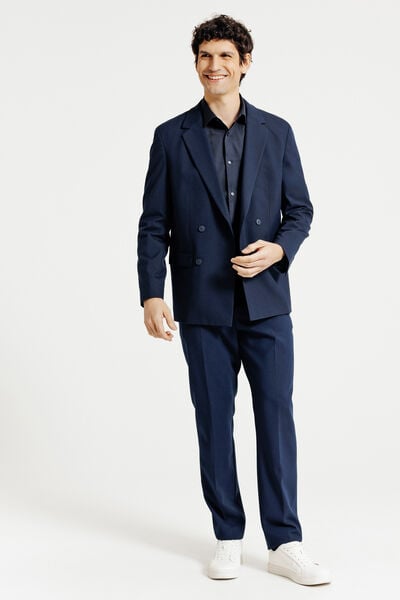 Chemise sans repassage en coton unie slim