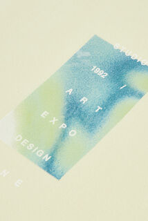 Tee shirt imprim&eacute; en coton col rond