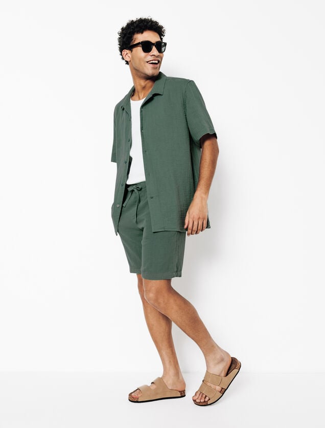 Short en gaze de coton