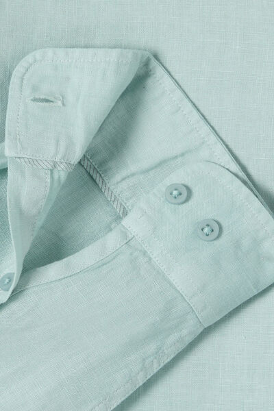 Chemise 100% lin regular unie