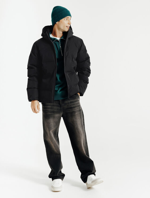 Doudoune zipp&eacute;e &agrave; capuche