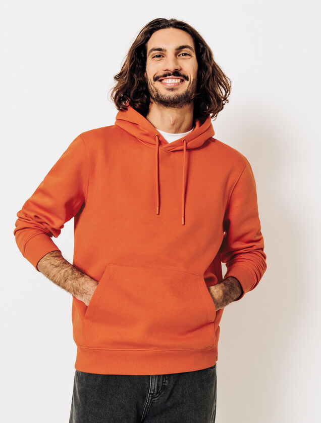 Sweat à capuche uni