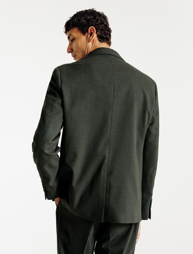 Comfort fit kostuumvest in flanel