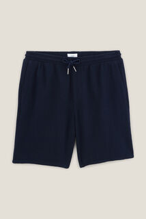 Bermuda met elastische taille in textuurstof