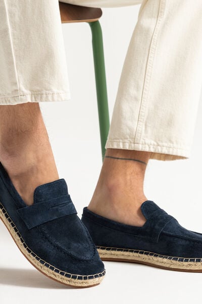 Mocassins en cuir esprit plage