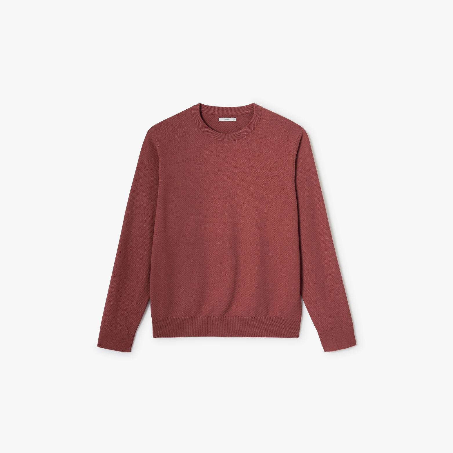 Pull col rond jeux de points fantaisie