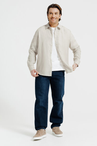 Chemise en lin unie
