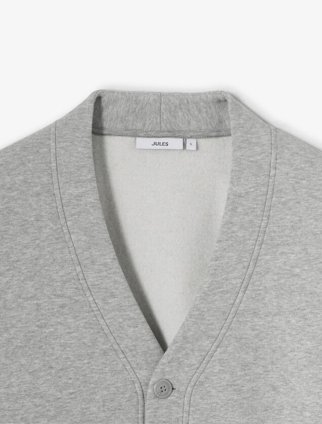 Sweatvest met knopen