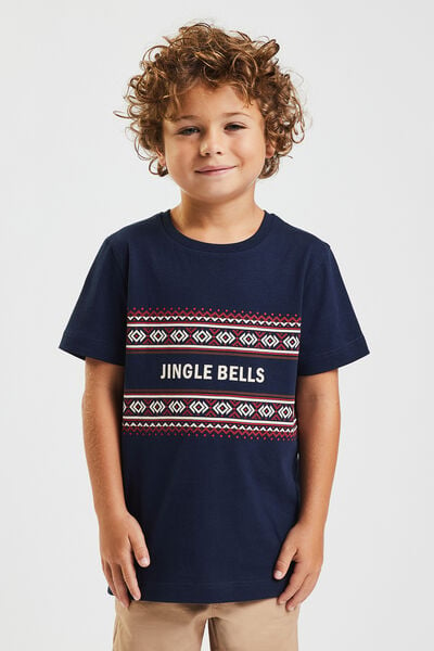 Kinder-T-shirt met kerstprint 