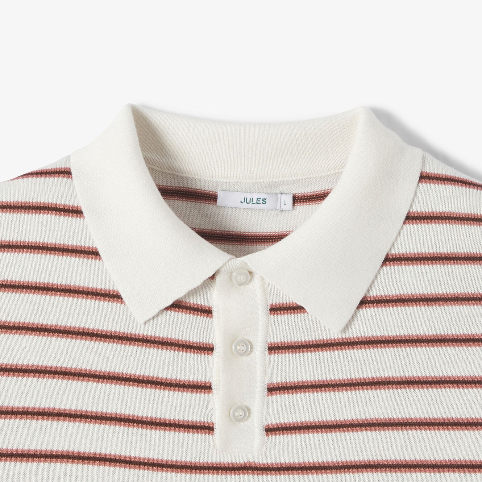 Polo en maille rayures