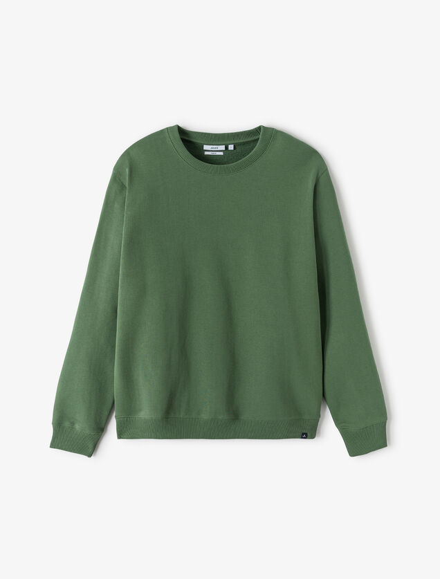 Effen sweater met ronde hals