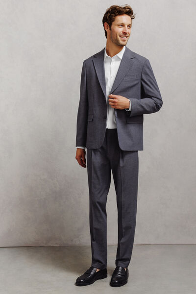Chemise en coton slim sans repassage unie