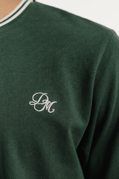 Tee shirt mati&egrave;re fantaisie contrast&eacute;