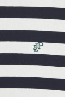 Contrasterend marine t-shirt