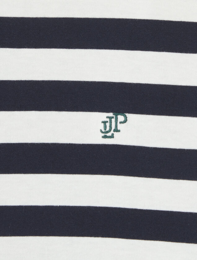 Contrasterend marine t-shirt