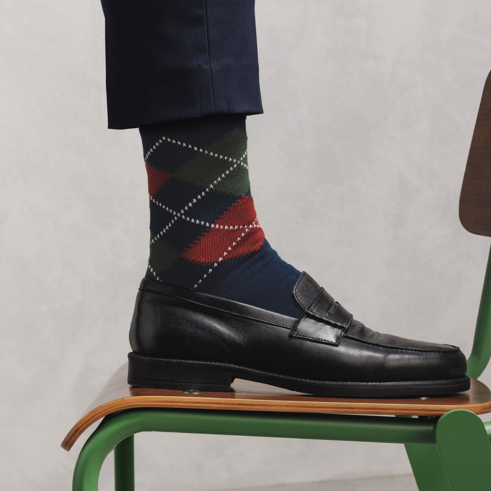 Chaussettes motif &eacute;cossais