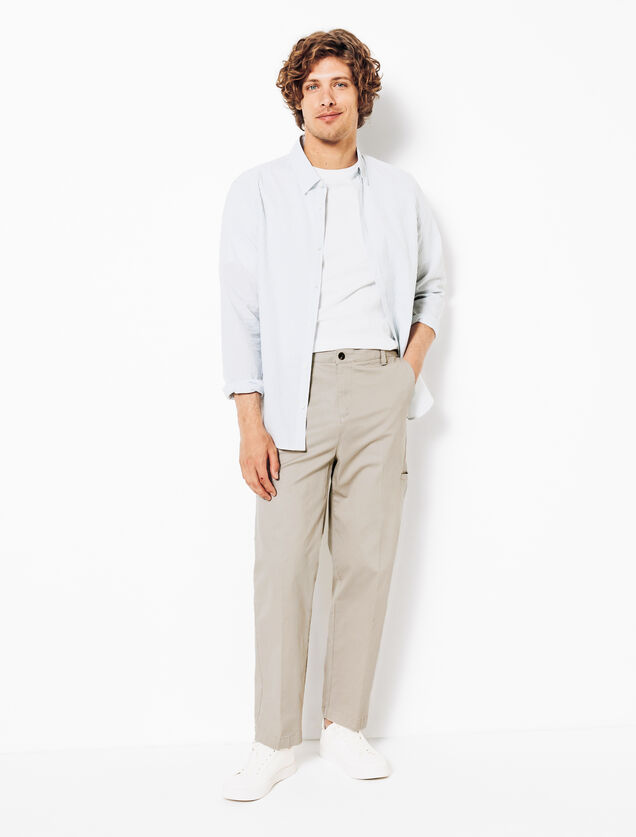 Pantalon chino large