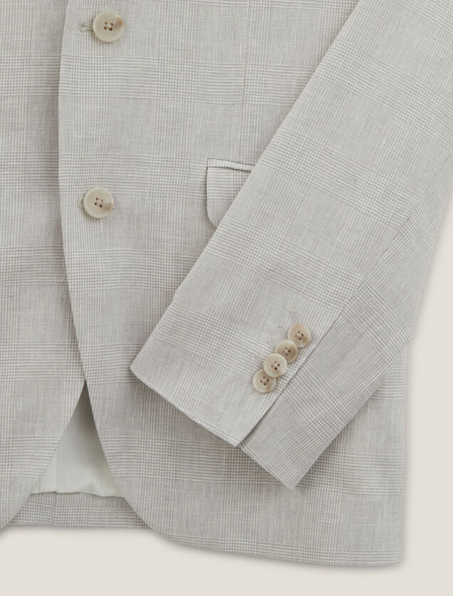 Veste slim à carreaux