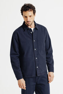 Surchemise en jean coton