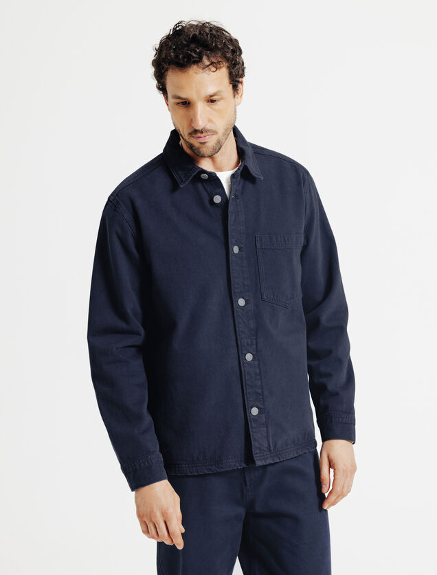 Surchemise en jean coton