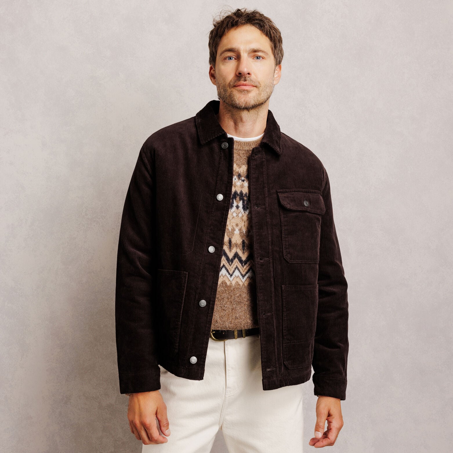 Veste velours int&eacute;rieur en sherpa
