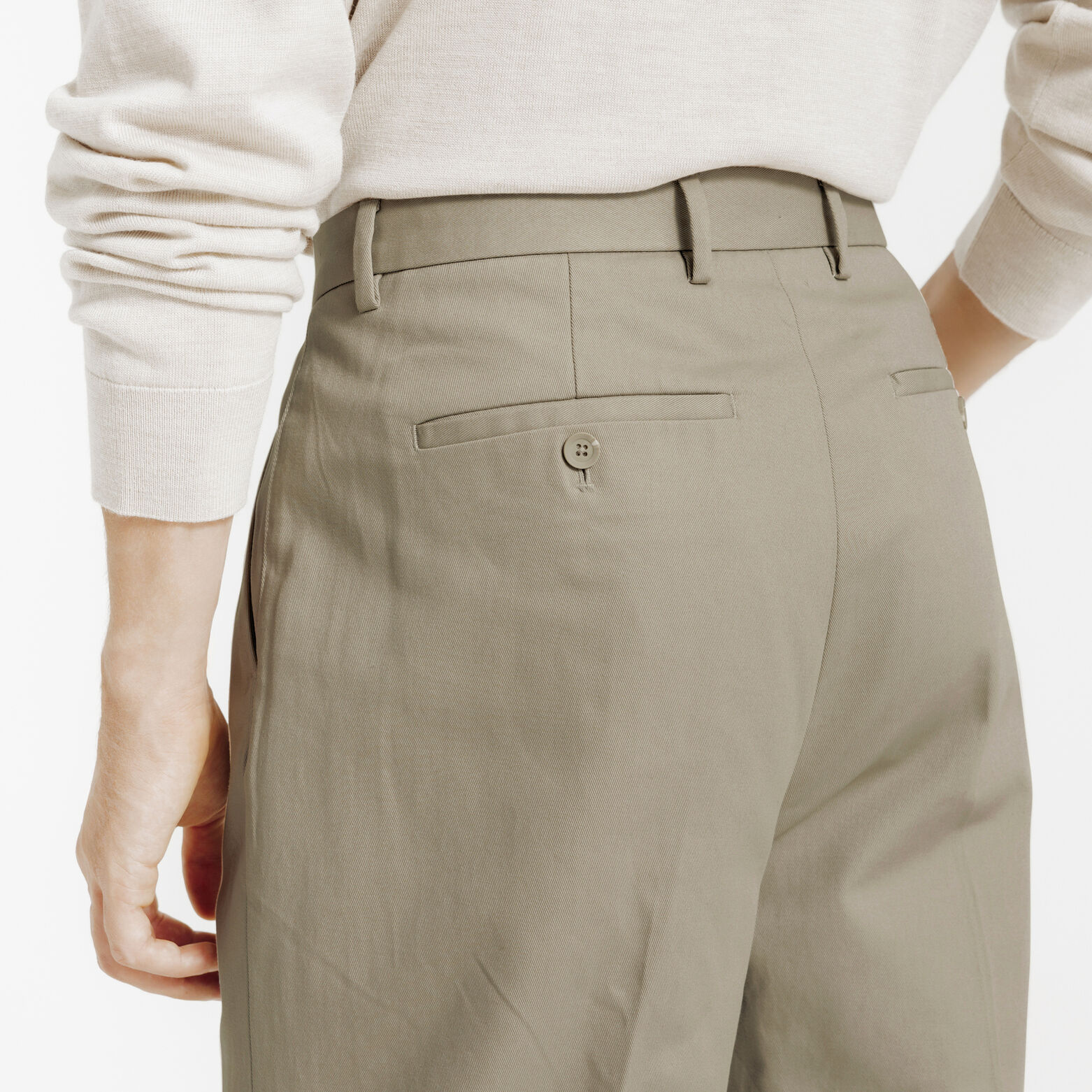 Pantalon chino loose à plis