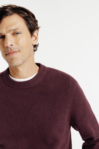 Pull col rond mousseux