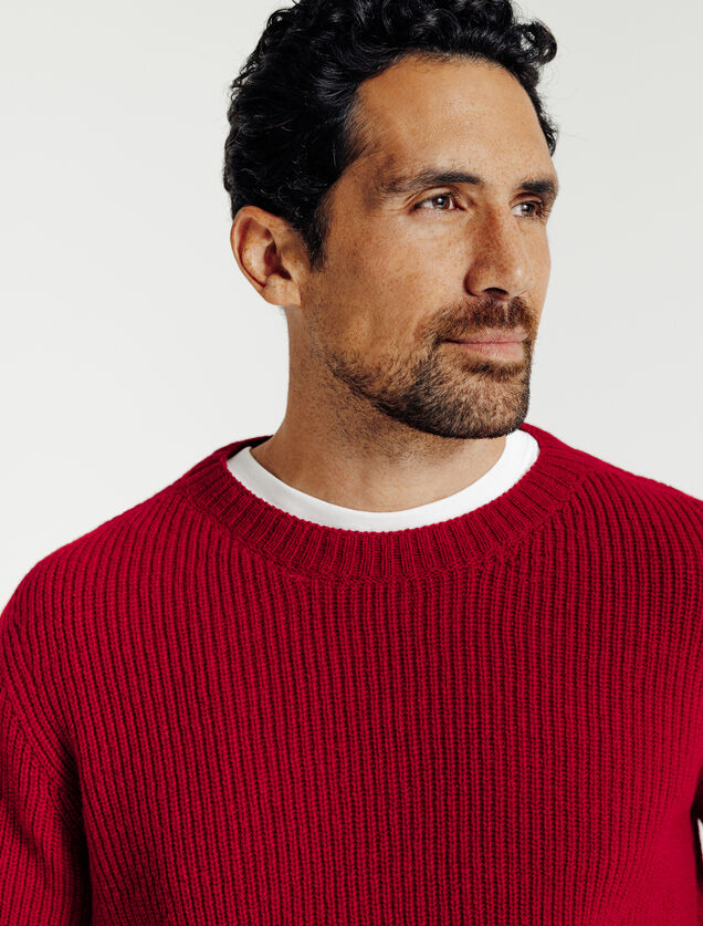 Trui van merino/kasjmiermix Made in France