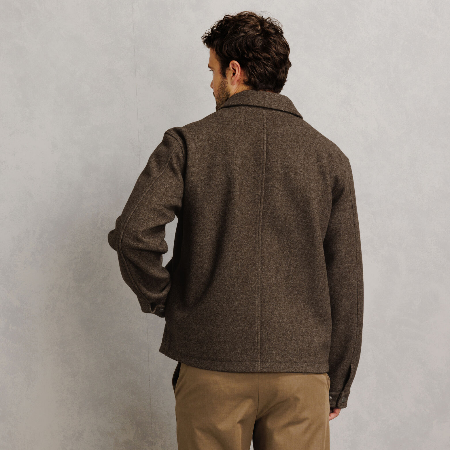 Blouson col chemise pressionn&eacute;