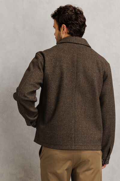Blouson col chemise pressionn&eacute;