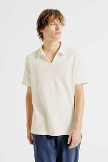 Polo manches courtes col V