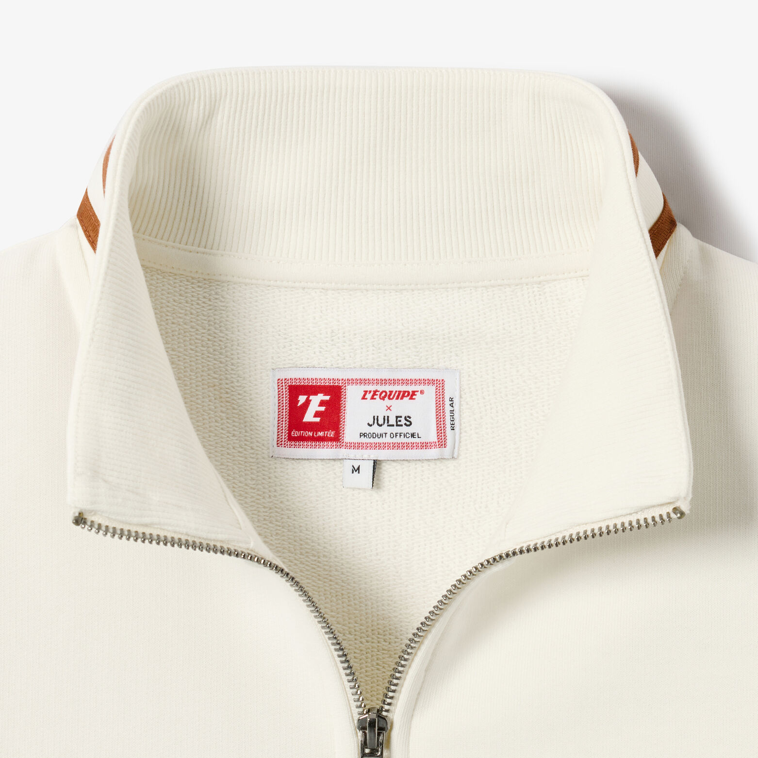 Veste zipp&eacute;e imprim&eacute;e dos licence L'&Eacute;quipe