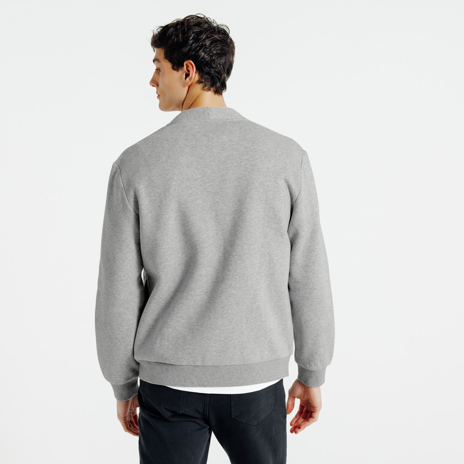 Sweat cardigan &agrave; boutons