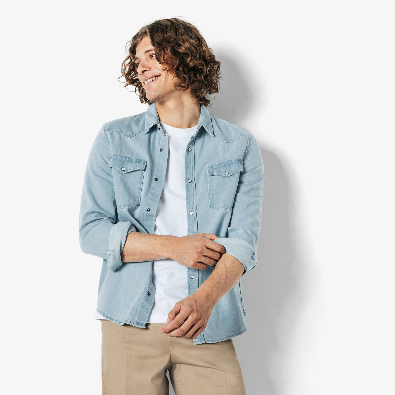 Chemise en jean western