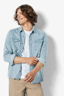 Chemise en jean western