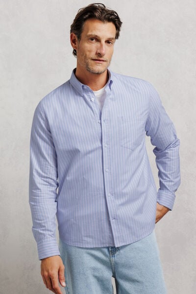 Chemise oxford ray&eacute;e "le parfait by JULES"