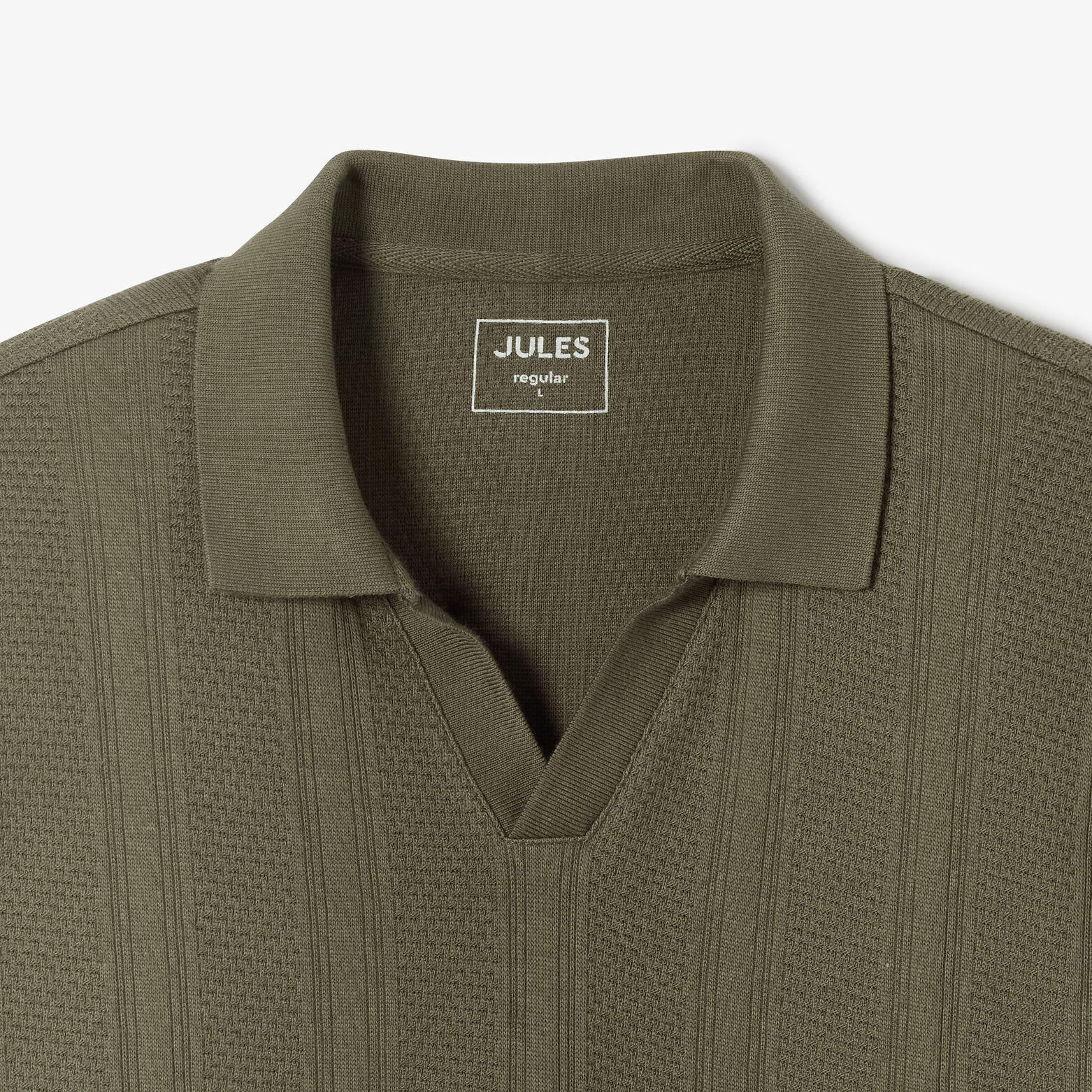 Polo korte mouwen, resort polokraag met lijnen