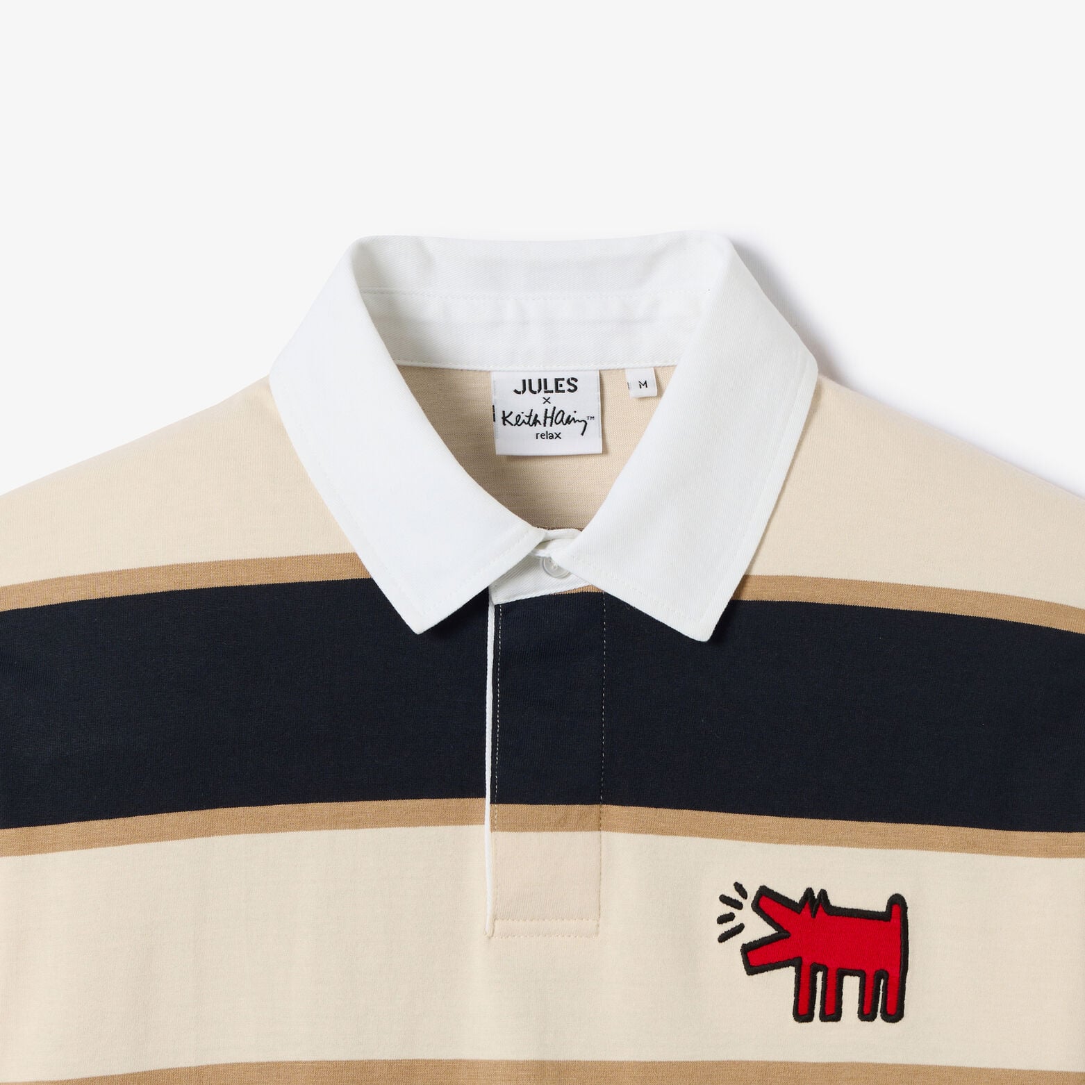 Geborduurde polo korte mouwen licentie Keith Harin