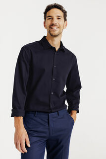 Chemise sans repassage en coton