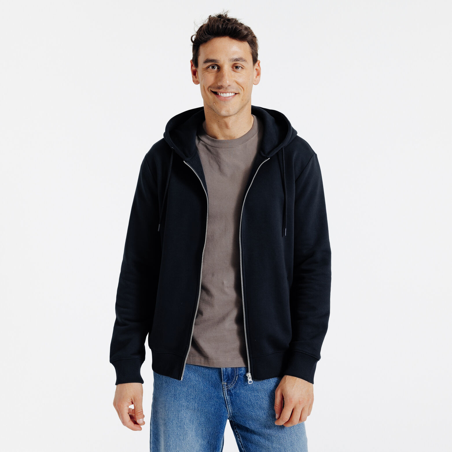 Sweat &agrave; capuche zipp&eacute;