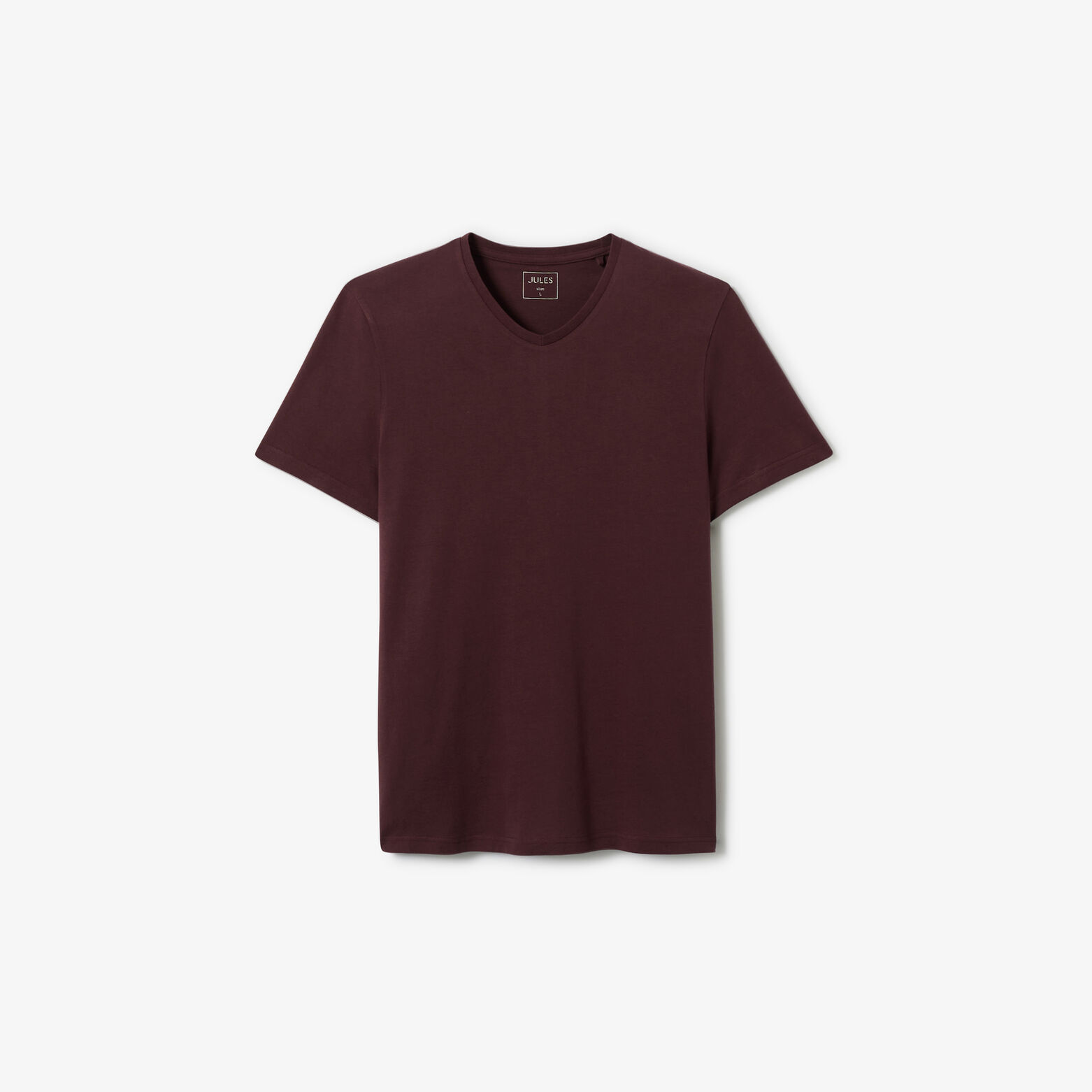 Tee shirt col V en coton