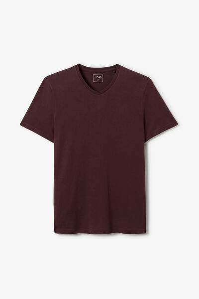 Tee shirt col V en coton