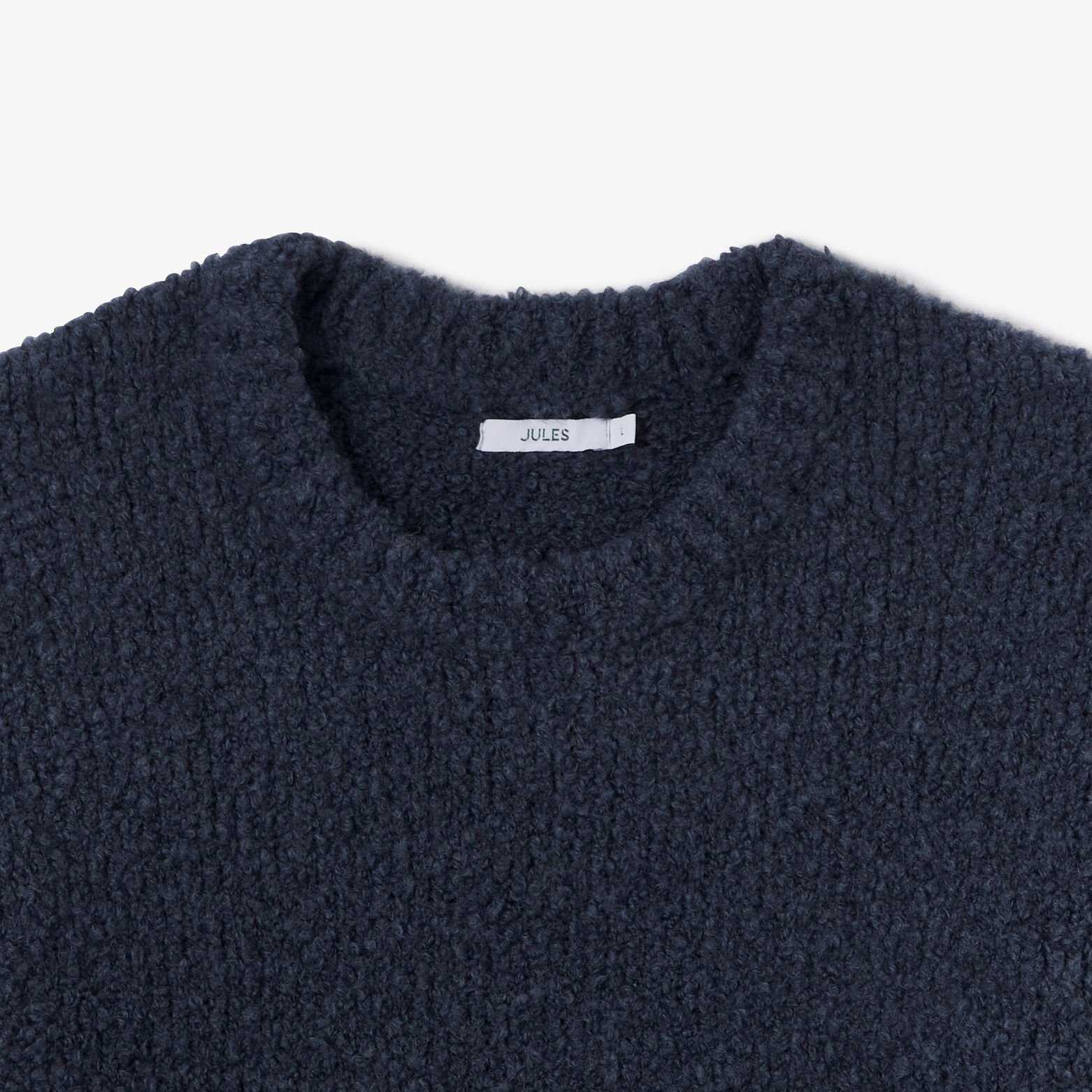 Pull col rond bouclette