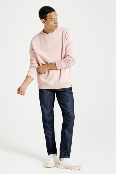Effen sweater met ronde hals
