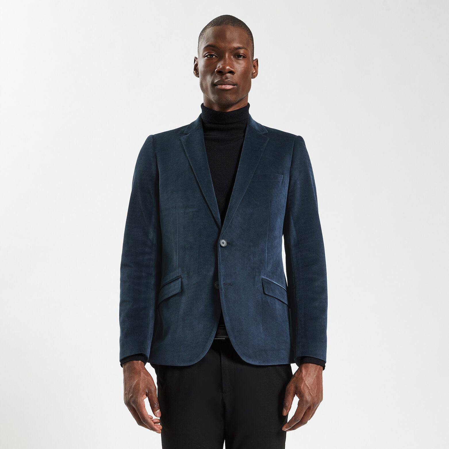 Veste slim en velours