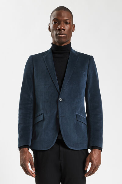 Veste slim en velours