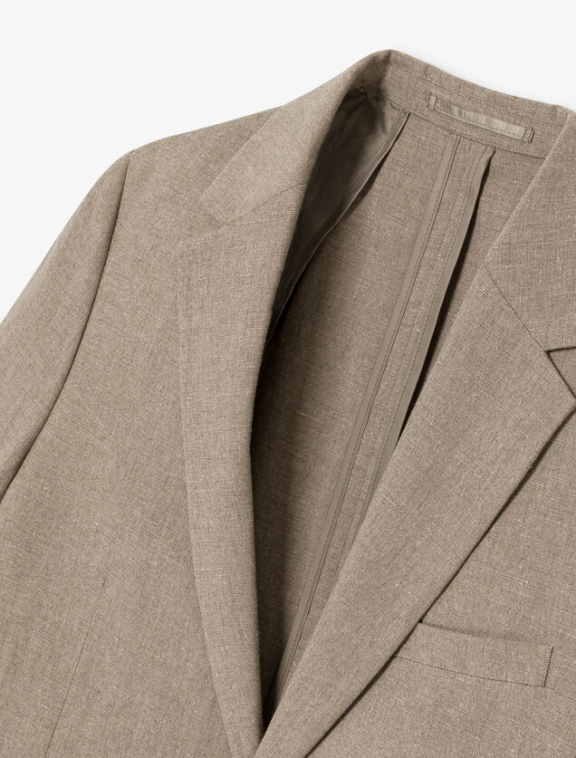 Veste de costume contenant du lin