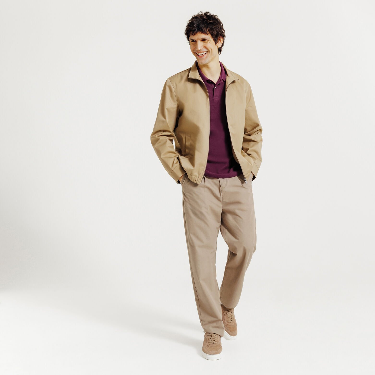 Polo korte mouwen textuur borduursel 