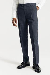 Tweekleurige comfort fit kostuumbroek